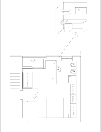Imagen de la habitación del 5 Terre hub suite. Foto 5
