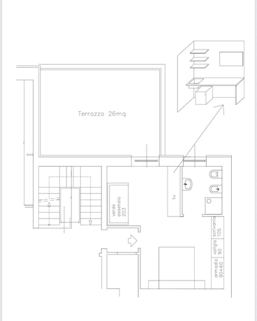 Imagen de la habitación del 5 Terre hub suite. Foto 11