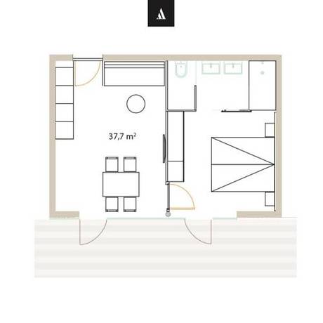 Imagen de la habitación del Apart6580. Foto 9
