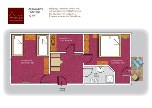 Imagen de la habitación del Appartement- Und Wellnesshotel Winkler. Foto 12