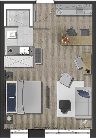 Imagen de la habitación del Arivo Aparthotel. Foto 10