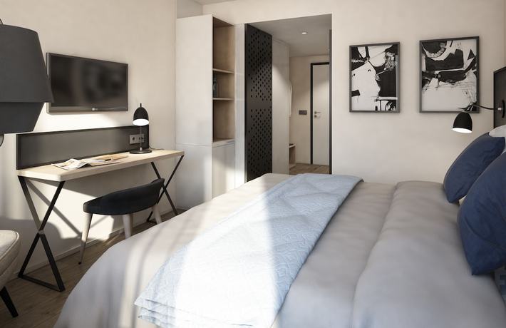 Imagen de la habitación del Arivo Aparthotel. Foto 17