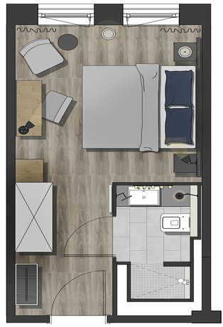 Imagen de la habitación del Arivo Aparthotel. Foto 19