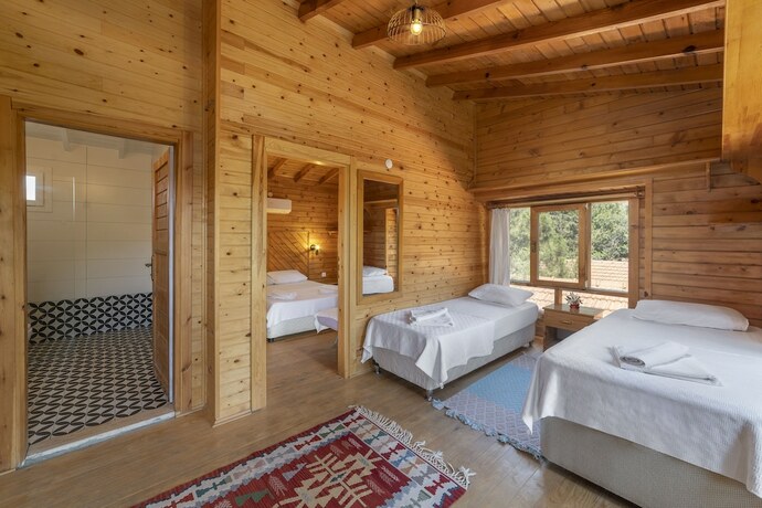 Imagen de la habitación del Aylin Ahşap Evler Palamutbükü. Foto 12