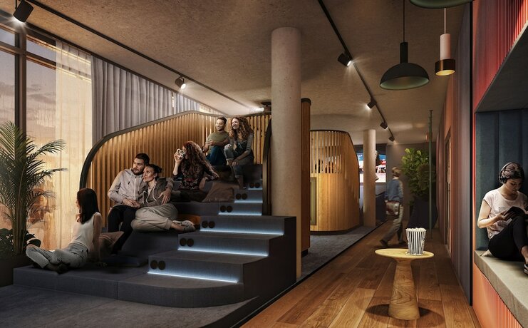 Imagen del bar/restaurante del Basecamp Student Dortmund. Foto 4
