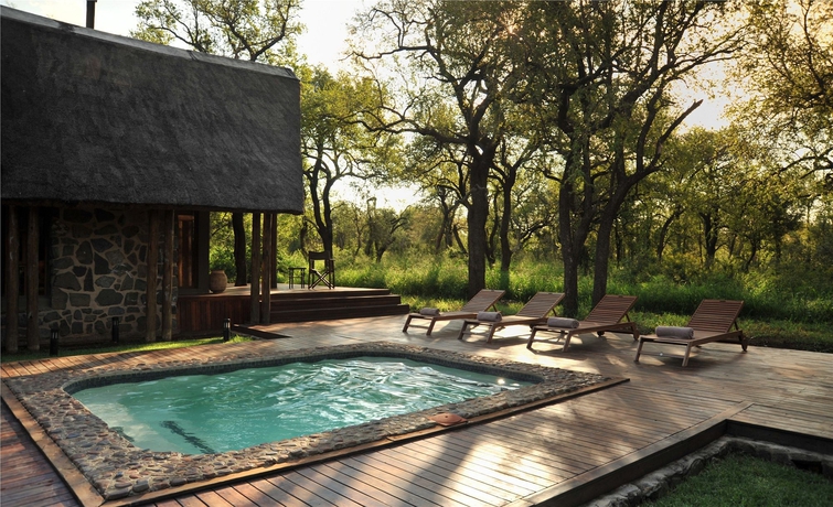 Imagen de la piscina del Black Rhino Game Lodge. Foto 14