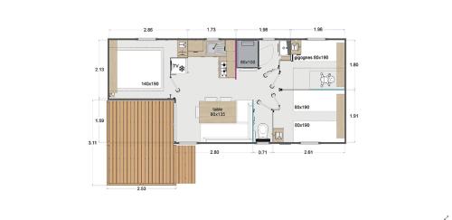 Imagen de la habitación del CAMPING Bassin Arcachon - LES GOELANDS. Foto 15