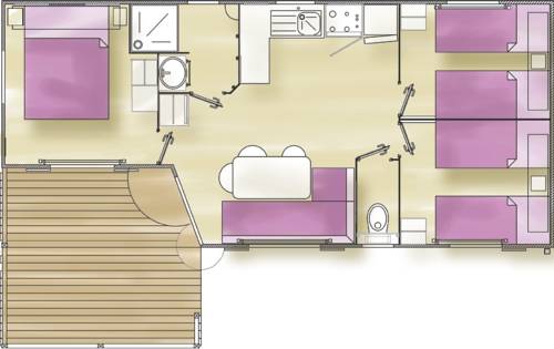 Imagen de la habitación del Camping Aquarev. Foto 6