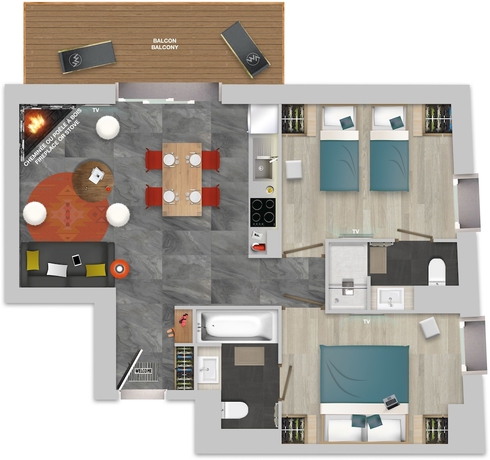 Imagen de la habitación del Chalets Izia. Foto 10