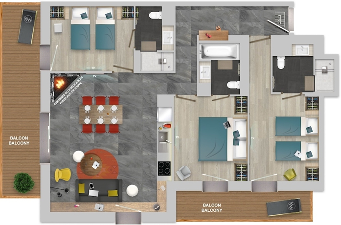 Imagen de la habitación del Chalets Izia. Foto 12