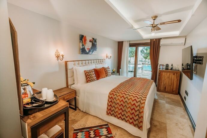 Imagen de la habitación del Doors Urla Hotel and Bungalows. Foto 12