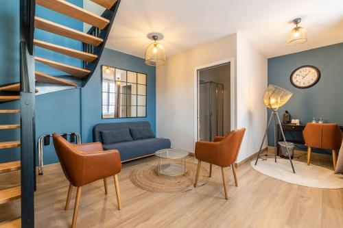 Imagen de la habitación del H&ocirc;tel &Eacute;chapp&eacute;e en Baie - Chambres climatis&eacute;es -Parking priv&eacute; gratuit dont forfaits bornes &eacute;lectrique. Foto 16