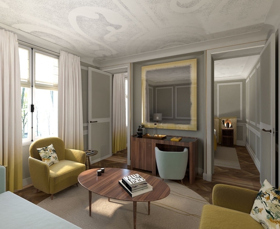 Imagen de los interiores del Hôtel Les Lumières. Foto 15