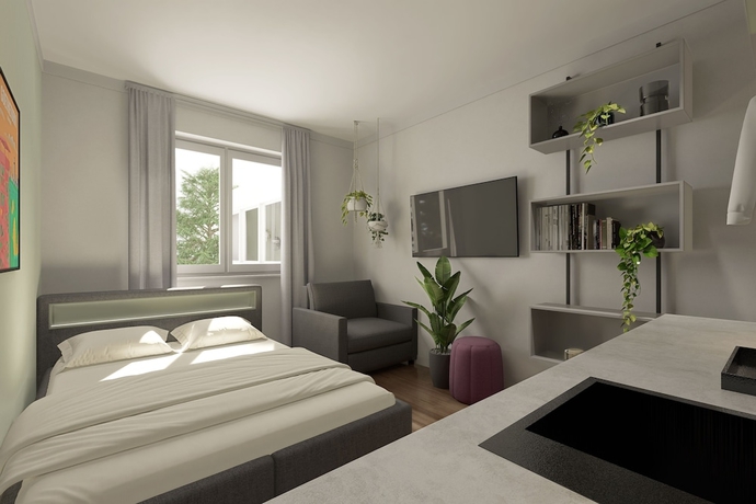 Imagen de la habitación del Homaris Apartments Frankfurt. Foto 11