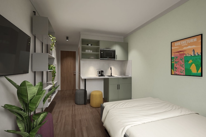 Imagen de la habitación del Homaris Apartments Frankfurt, Frankfurt. Foto 12
