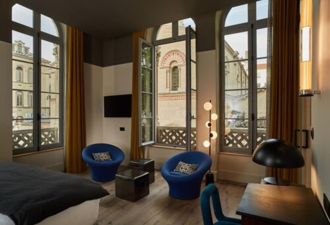 Imagen de la habitación del Hotel de l\'Abbaye, Lyon. Foto 17