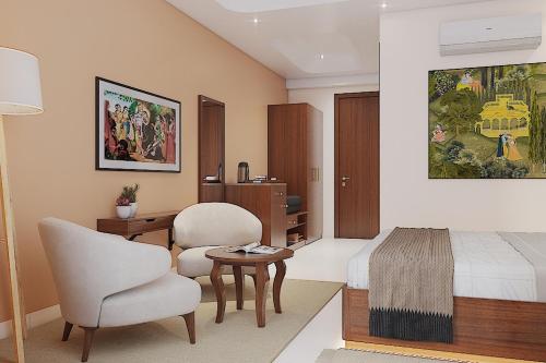 Imagen de la habitación del ISKCON Prayagraj Guest House. Foto 12