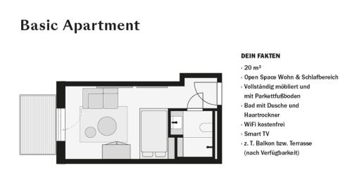 Imagen de la habitación del JOYN Munich Rose - Serviced Apartments. Foto 6