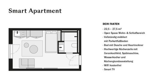 Imagen de la habitación del JOYN Munich Rose - Serviced Apartments. Foto 7