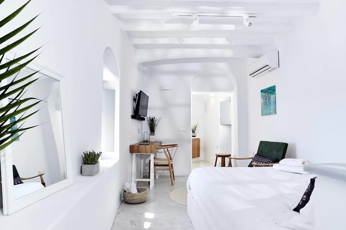 Imagen de la habitación del Living Theros Luxury Suites. Foto 9