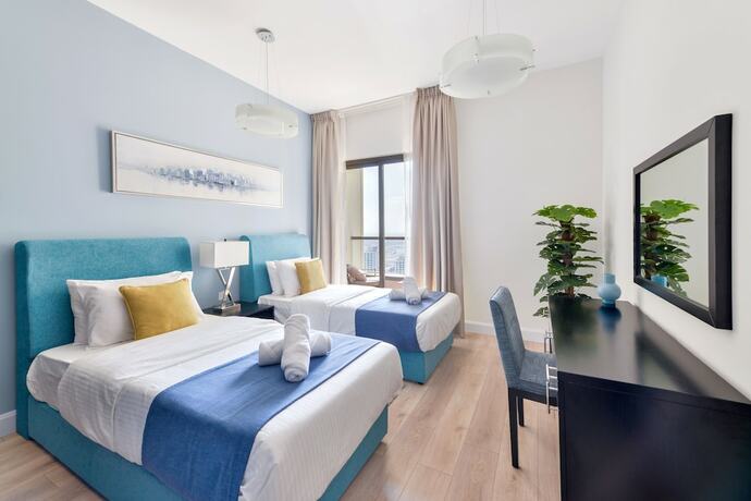 Imagen general del Luxury JBR Shams - Sea or Marina View - Free 5 star Beach Resorts Access!. Foto 3