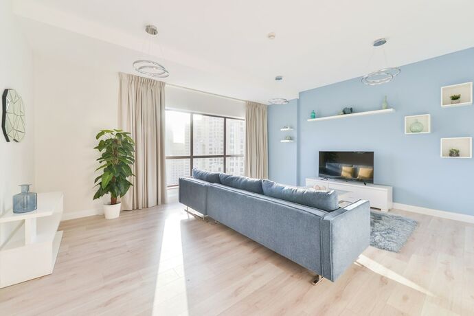Imagen de la habitación del Luxury Jbr I Sea View I Free Beach Resort Access. Foto 18