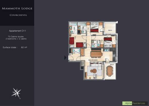 Imagen de la habitación del Mammoth Lodge. Foto 4