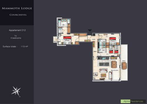 Imagen de la habitación del Mammoth Lodge. Foto 5