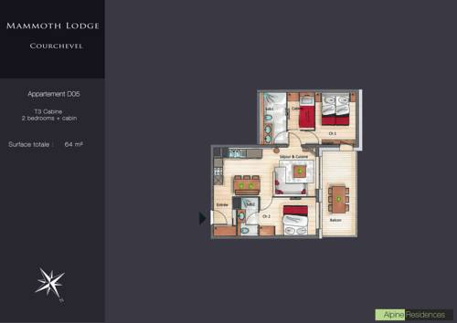 Imagen de la habitación del Mammoth Lodge. Foto 12