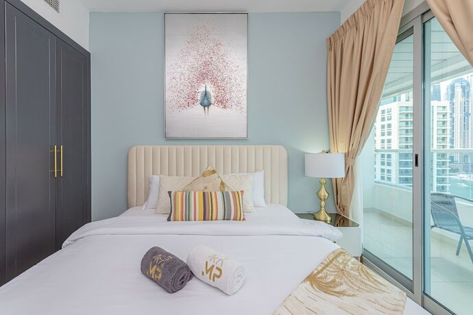 Imagen de la habitación del Marco Polo - Marvelous 1 Br With Marina Views Near Metro. Foto 20