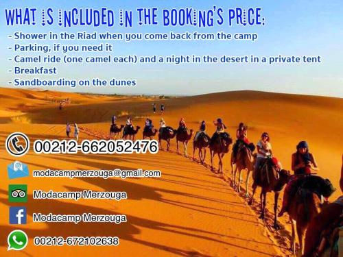 Imagen general del Moda Camp Merzouga - Camel Quad Sunboarding ATV. Foto 1