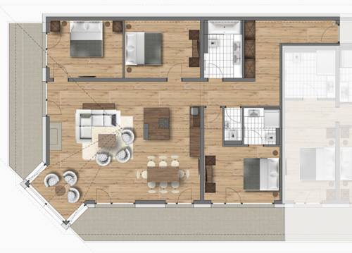 Imagen de la habitación del Mountain Spa Residences. Foto 3