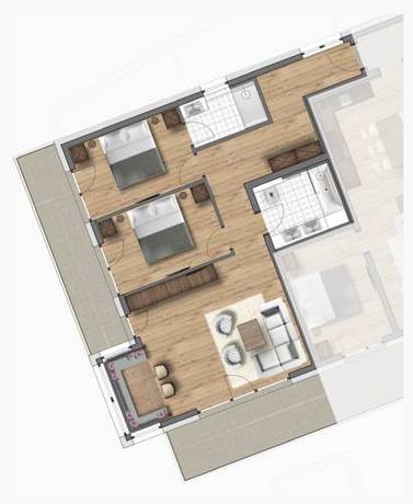 Imagen de la habitación del Mountain Spa Residences. Foto 8