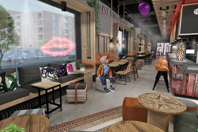 Imagen del bar/restaurante del Moxy Bremen. Foto 4