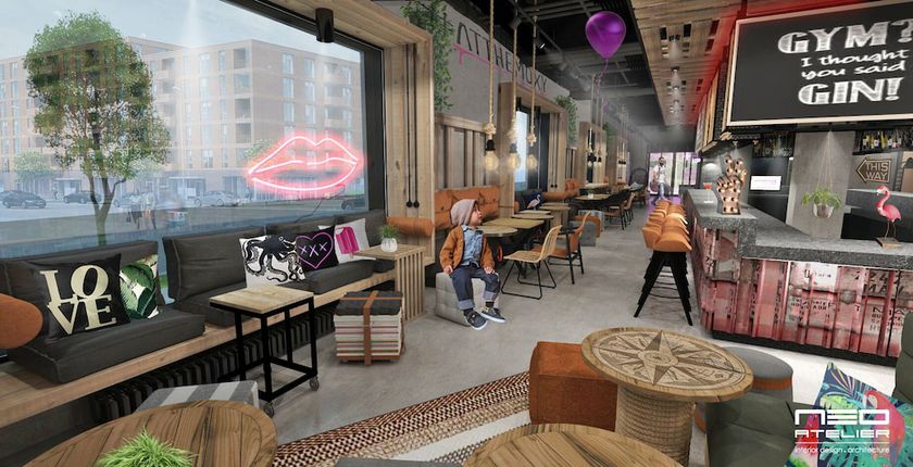 Imagen de los interiores del Moxy Bremen. Foto 20