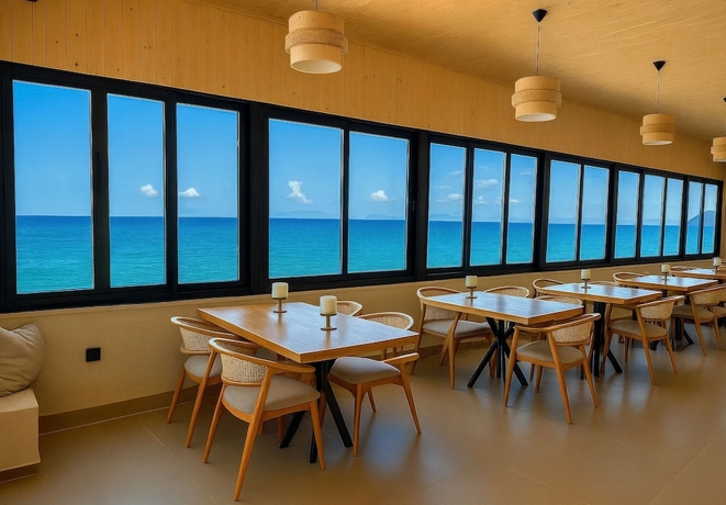 Imagen del bar/restaurante del Nest Beach Bungalows Dat&ccedil;a. Foto 4