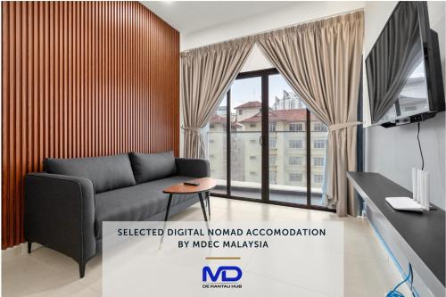 Imagen de la habitación del NowHere 2BR 4PAX with Balcony Reizz Residences. Foto 17