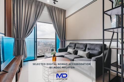 Imagen de la habitación del NowHere 2BR 4PAX with Balcony Reizz Residences. Foto 18