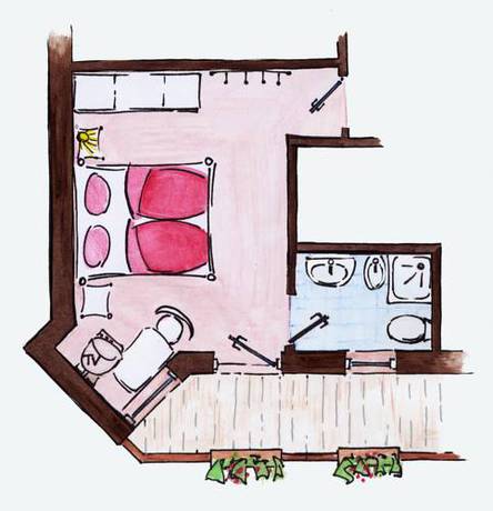 Imagen de la habitación del Osteria La Fontana. Foto 9