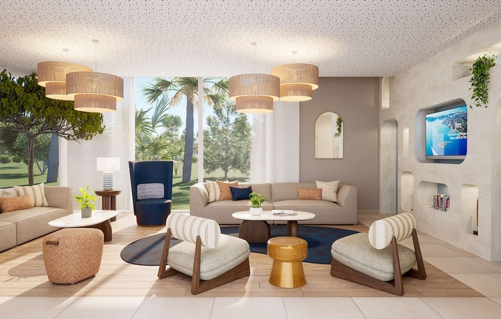 Imagen de los interiores del R&eacute;sidence Odalys Riviera la Presqu'Ile. Foto 9