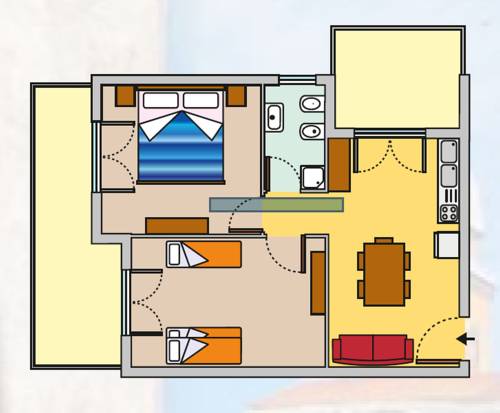 Imagen de la habitación del Residence Nova Marina. Foto 2