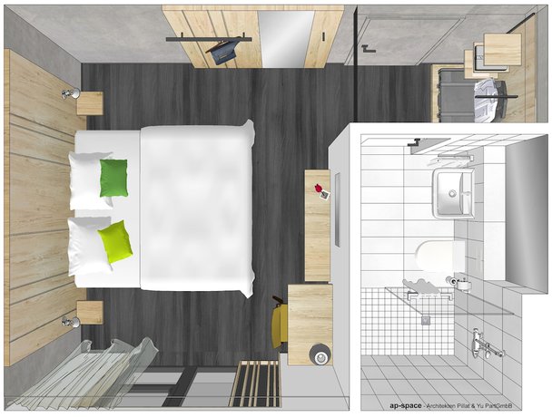 Imagen de la habitación del Serways Hotel Hösel. Foto 6