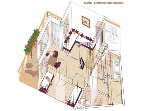 Imagen de la habitación del Suiten Am Schloss. Foto 5