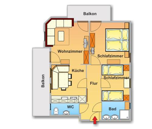 Imagen de la habitación del Wellness-pension Jagah&uuml;tt'n. Foto 9