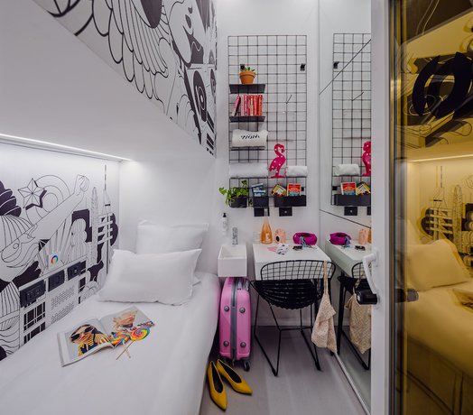 Imagen de la habitación del Wom Allenby Pod Hotel - a member of Brown Hotels. Foto 12