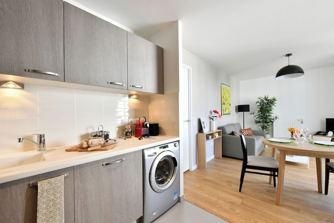 Imagen de la habitación del Zenao Appart\'h&ocirc;tels Massy. Foto 12