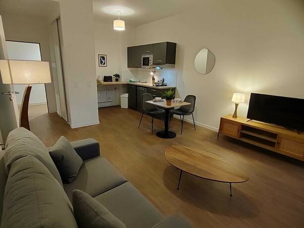 Imagen de la habitación del Zenao Appart\'h&ocirc;tels Montivilliers. Foto 6
