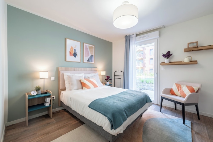 Imagen de la habitación del Zenao Appart\'h&ocirc;tels Villeneuve d\'Ascq. Foto 3