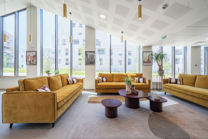 Imagen de los interiores del Zenao Appart\'h&ocirc;tels Villeneuve d\'Ascq. Foto 9