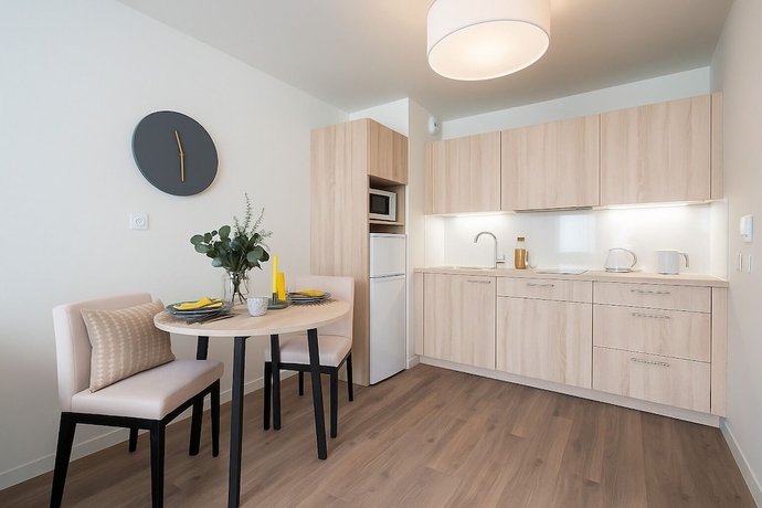 Imagen de la habitación del Zenao Appart\'h&ocirc;tels Villeneuve d\'Ascq. Foto 6